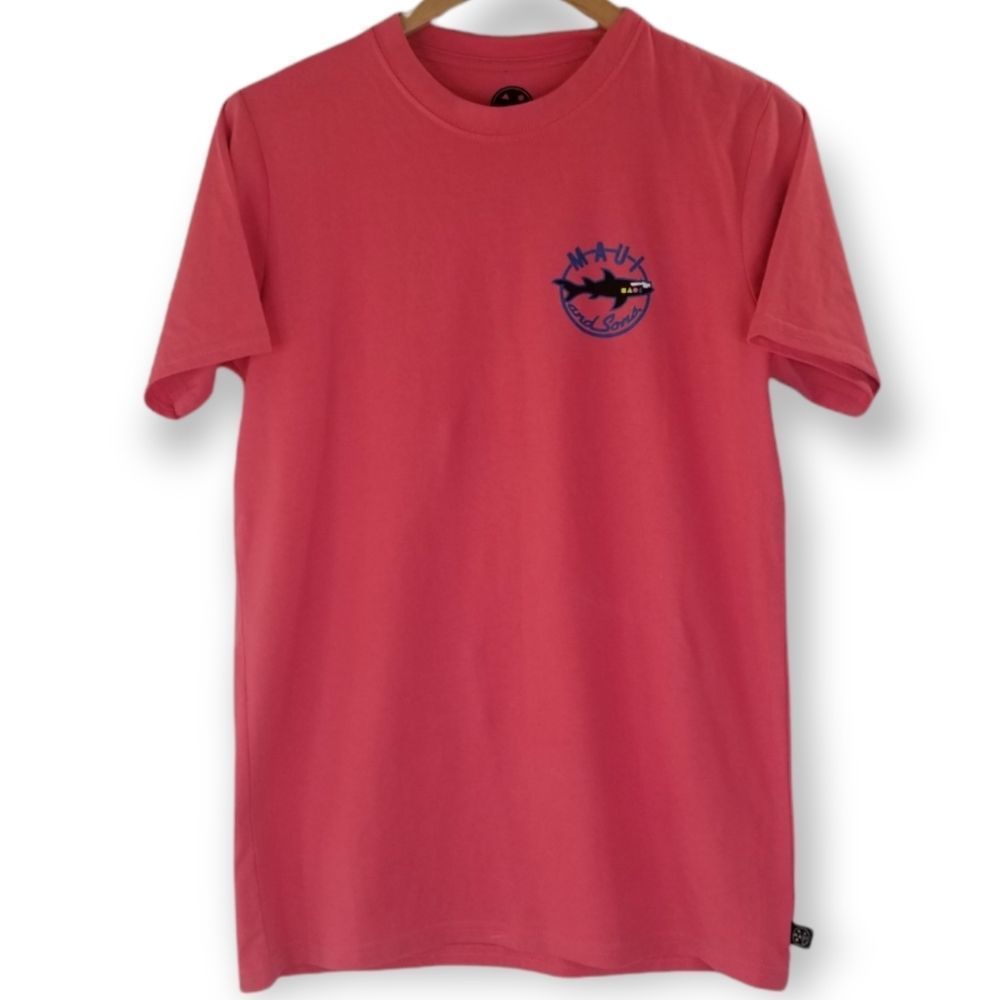 Maui and Sons Neon Pink Cookie Logo Tee sz S